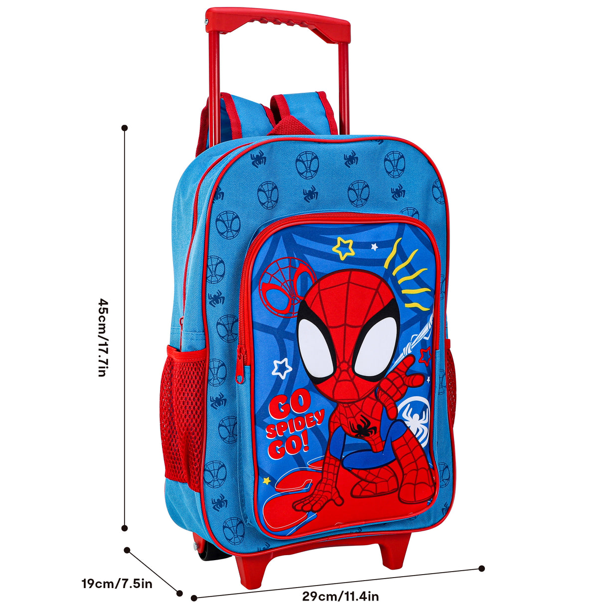 Spidey Kids Deluxe Travel Trolley Backpack