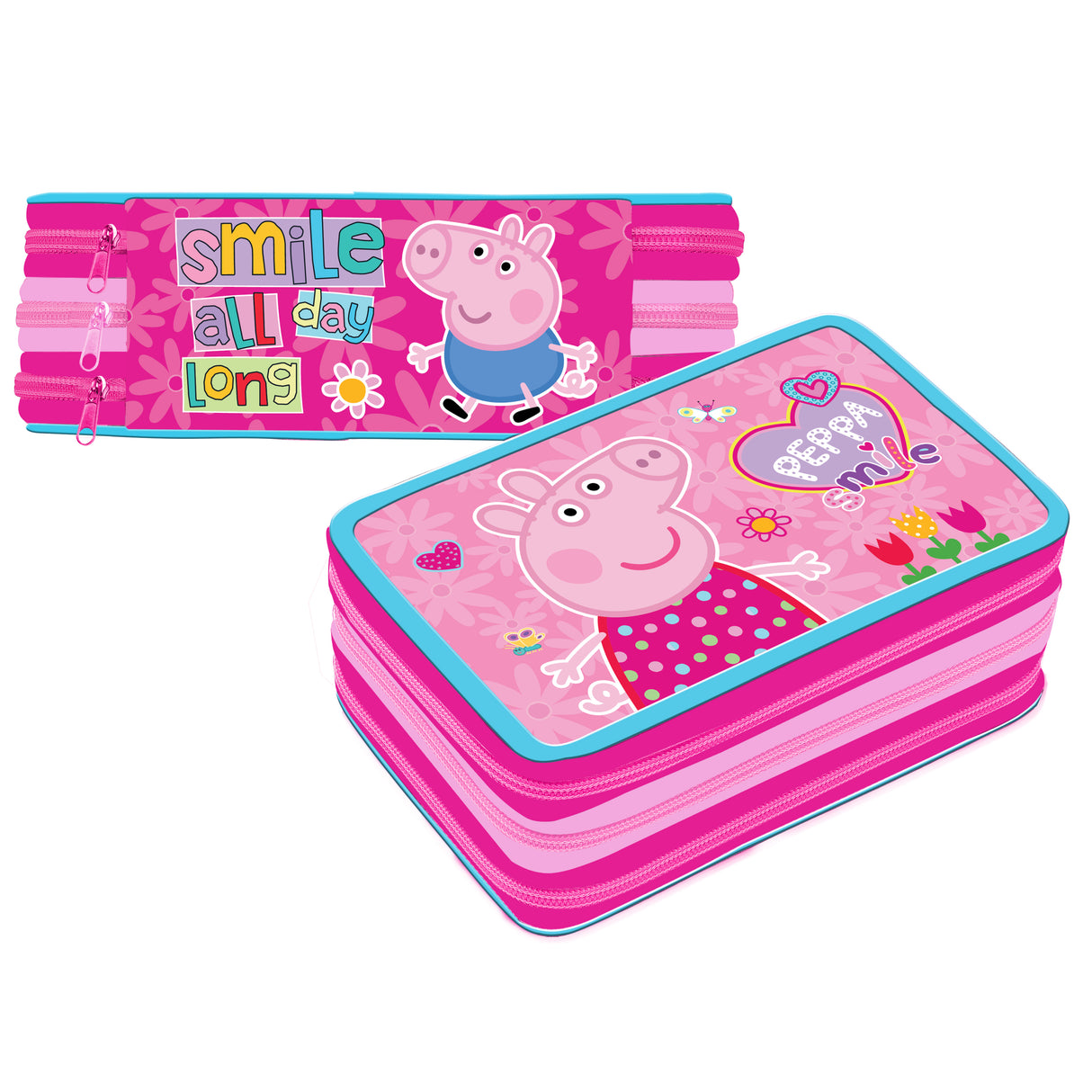 Peppa Pig 3 Tier Pencil Case and Stationery Set