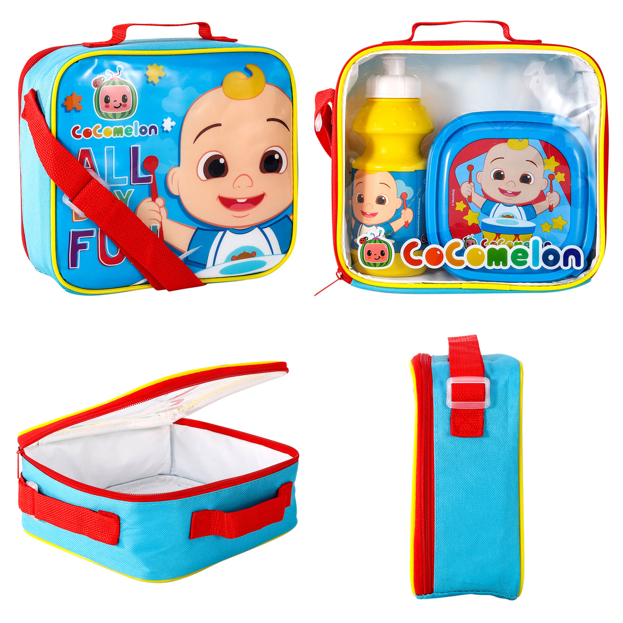 CoComelon 3 Piece Insulated School Lunch Bag Set