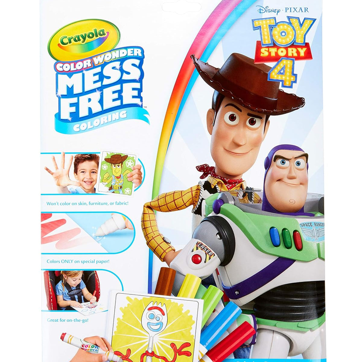 Crayola Toy Story Colour Wonder MessFree Colouring 18 Pages & 5