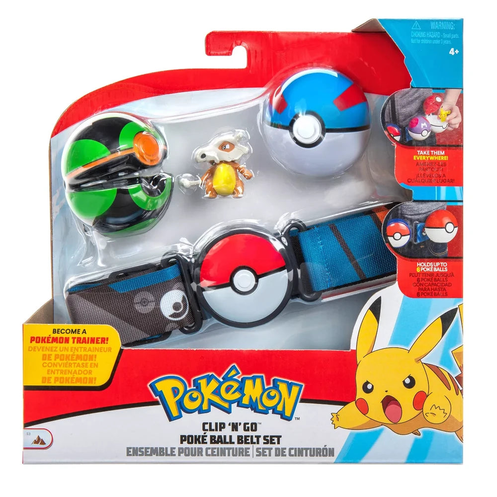Pokémon Cubone Clip ’N’ Go Poké Ball Belt Set – Dusk Ball & Great Ball