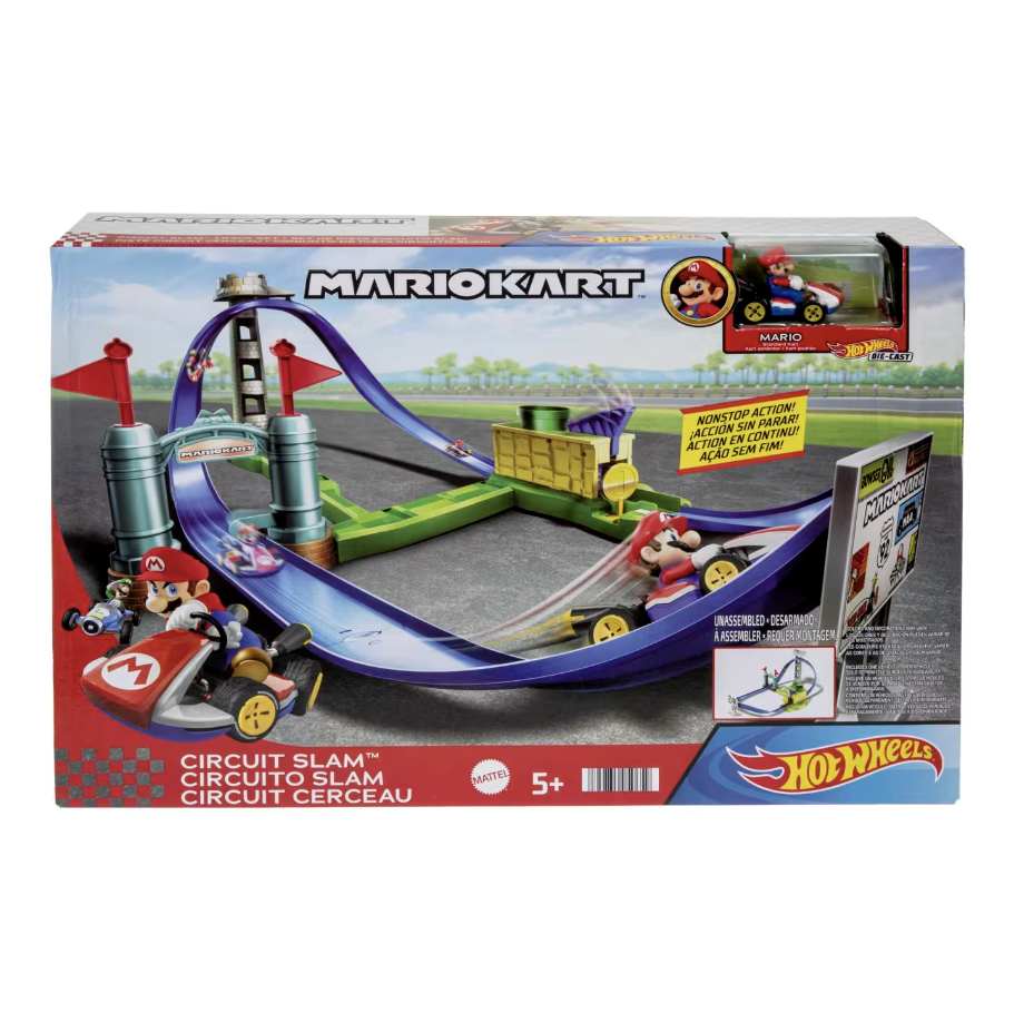 Hot Wheels - MarioKart Circuit Slam Track Playset