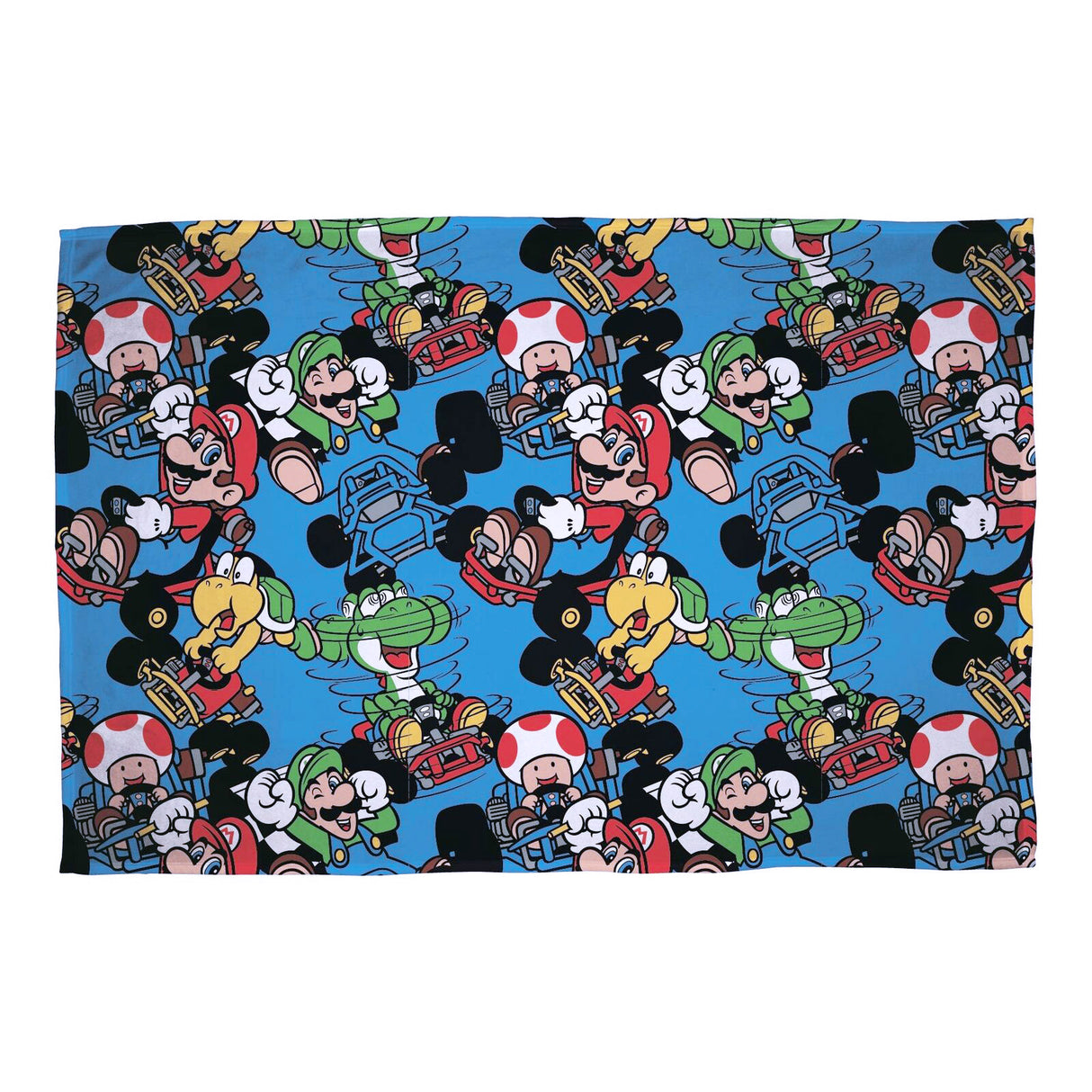 MarioKart 'Vroom' Super Soft Kids Fleece Throw