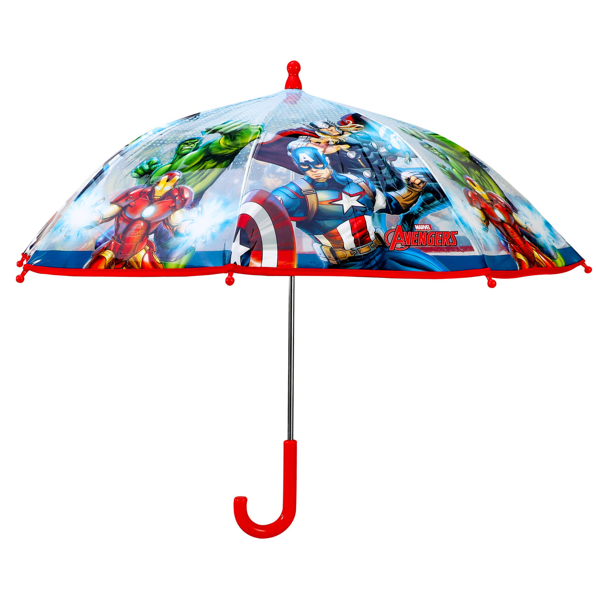 Marvel Avengers Transparent Kids Travel Umbrella 65cm