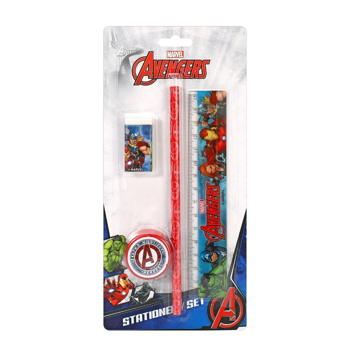 Marvel Avengers 4 Piece School Stationery Set