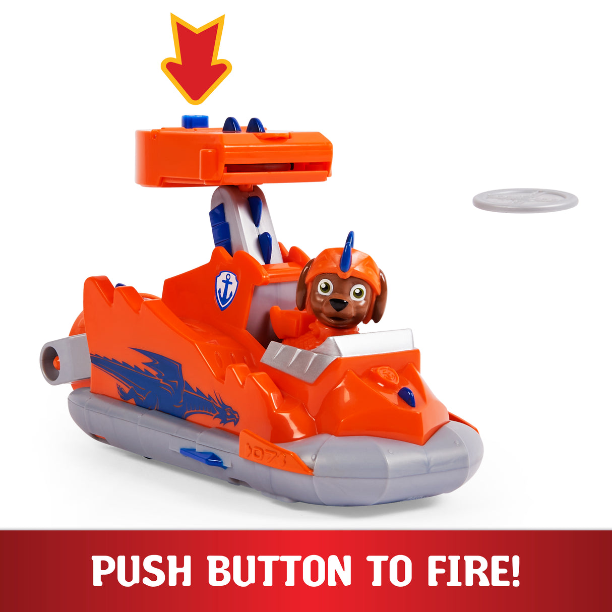 PAW Patrol Rescue Knights Zuma Transforming Car with Pup Figure Playset