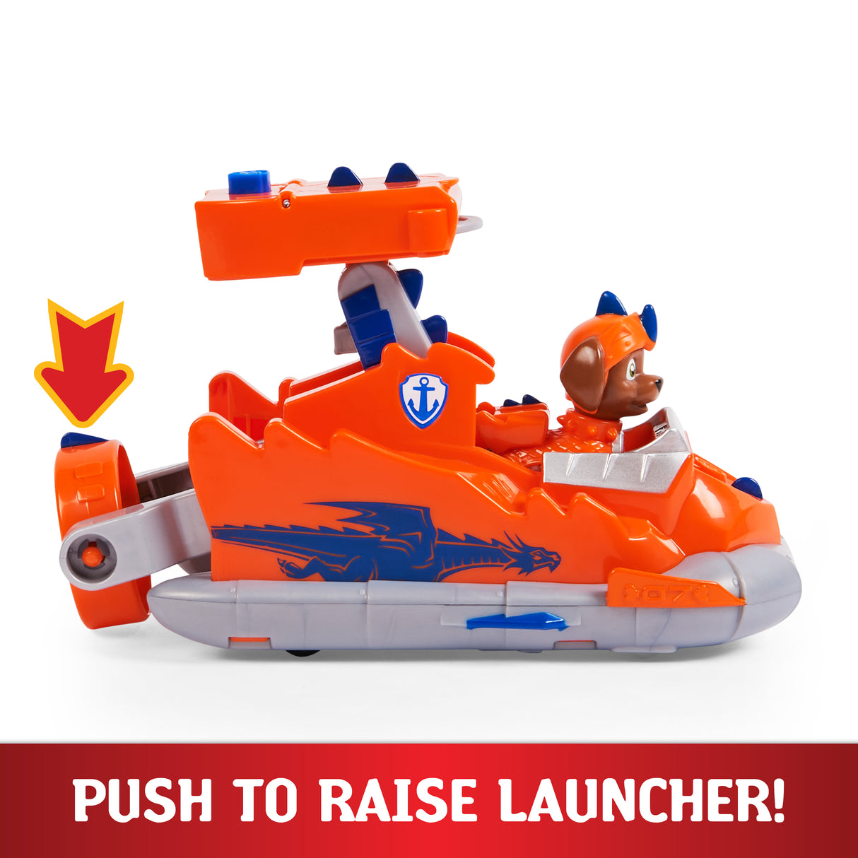 PAW Patrol Rescue Knights Zuma Transforming Car with Pup Figure Playset