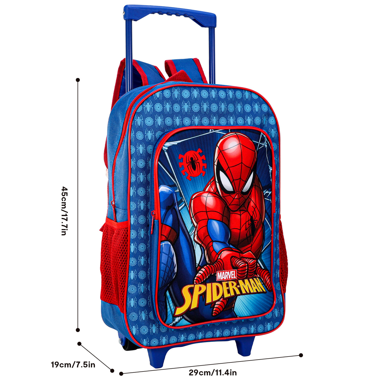 Marvel Spider-Man Kids Deluxe Travel Trolley Backpack