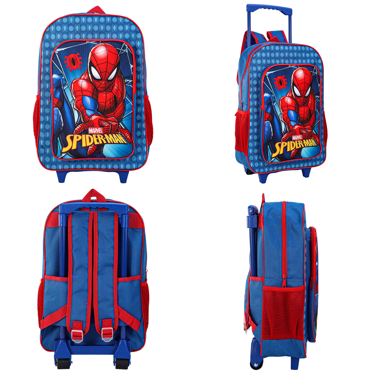 Marvel Spider-Man Kids Deluxe Travel Trolley Backpack