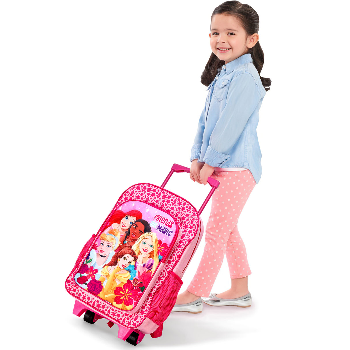 Disney Princess Kids Deluxe Travel Trolley Backpack