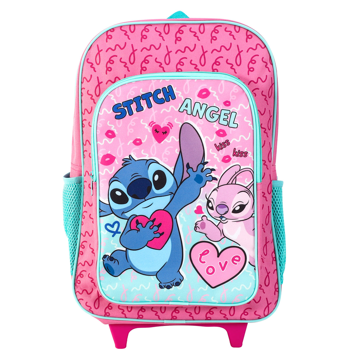 Disney Stitch & Angel Kids Deluxe Travel Trolley Backpack