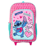 Disney Stitch & Angel Kids Deluxe Travel Trolley Backpack