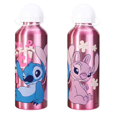 Disney Stitch & Angel Kids Aluminium Drinks Bottle 500ml