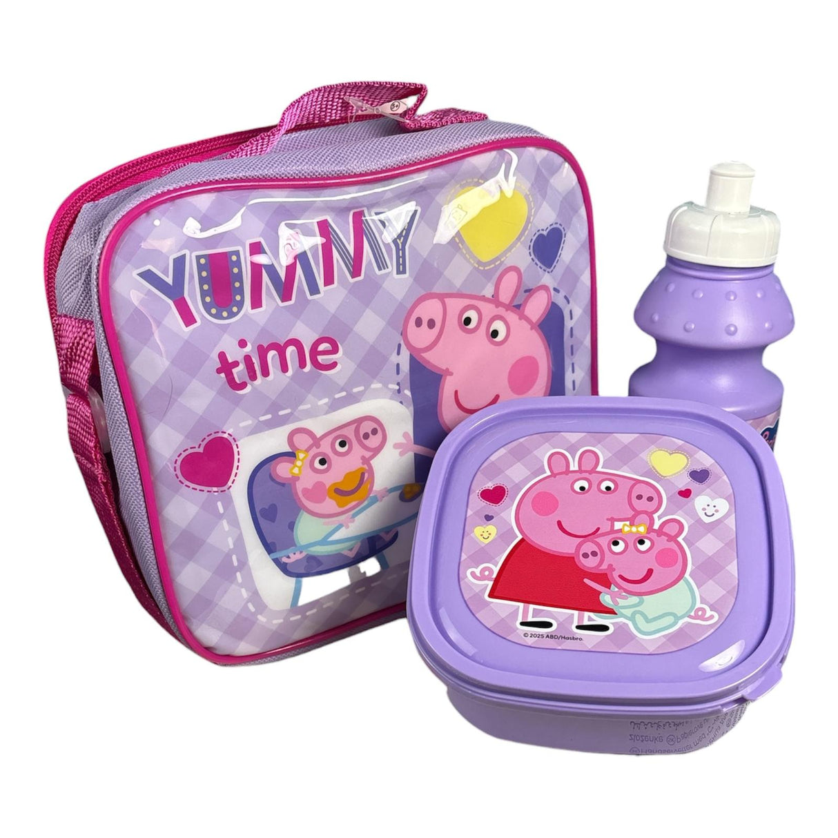 Peppa Pig 3 Piece Insulated School Lunch Bag Set
