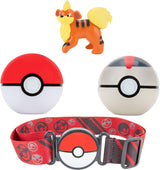 Pokémon Growlithe Clip ’N’ Go Poké Ball Belt Set – Poké Ball & Timer Ball