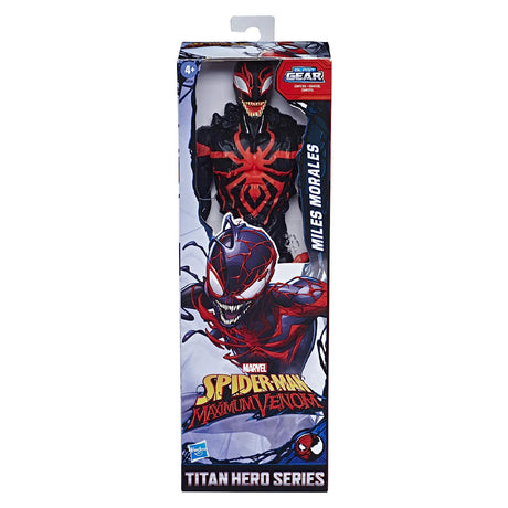Marvel Spider-Man Maximum Venom Miles Morales Titan Hero Series Blast Gear Action Figure