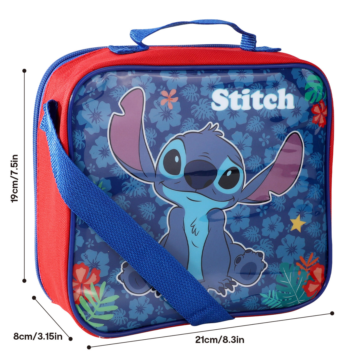 Disney Stitch 3 Piece Insulated School Lunch Bag Set