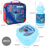 Disney Stitch 3 Piece Insulated School Lunch Bag Set