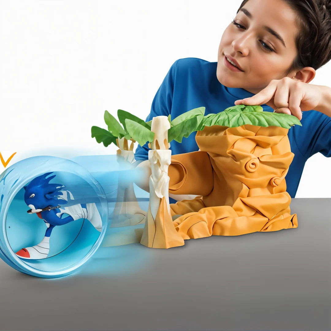 Sonic Boom Launcher Playset with Spinning Sonic Figure