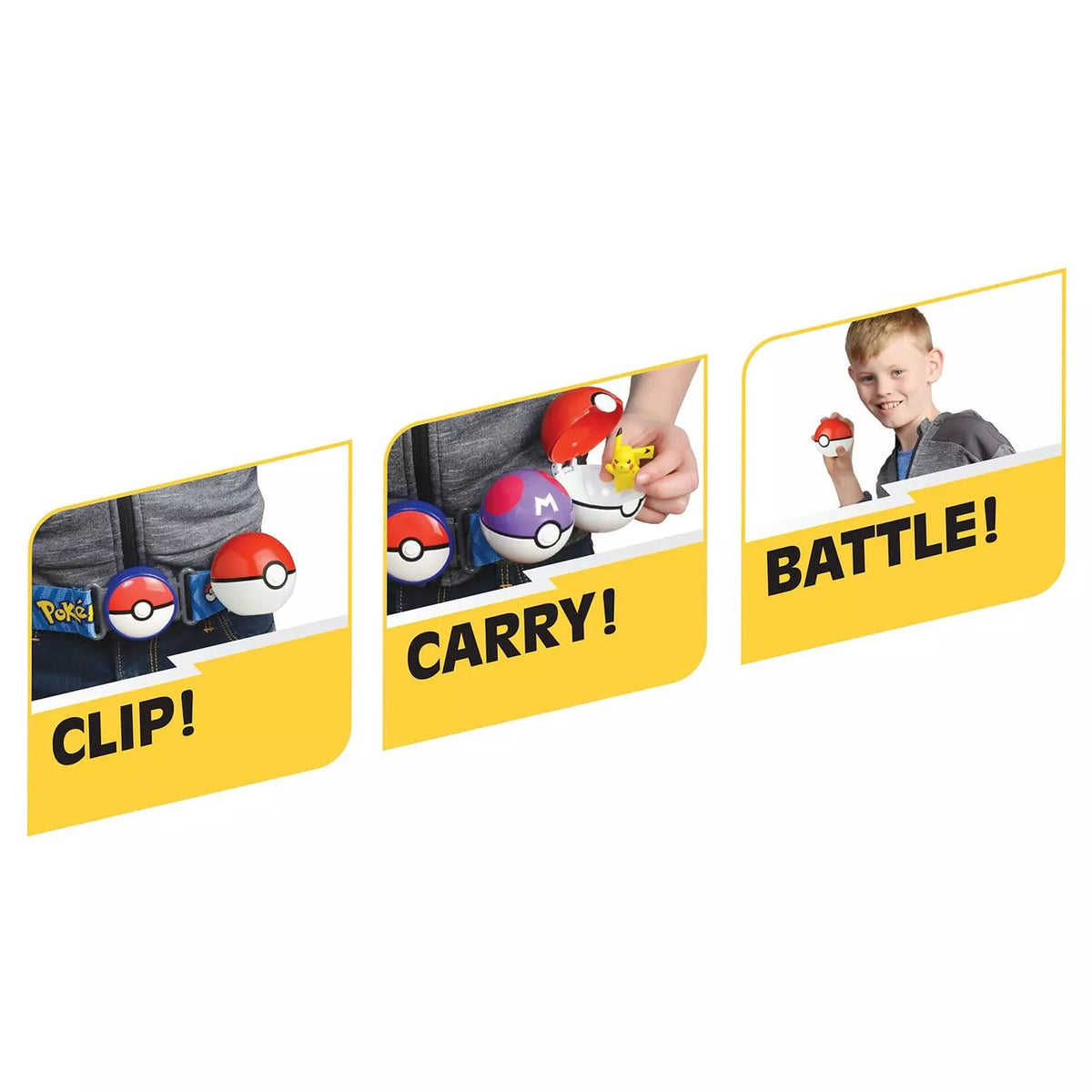 Pokémon Charmander Clip ’N’ Go Poké Ball Belt Set – Premier Ball & Luxury Ball