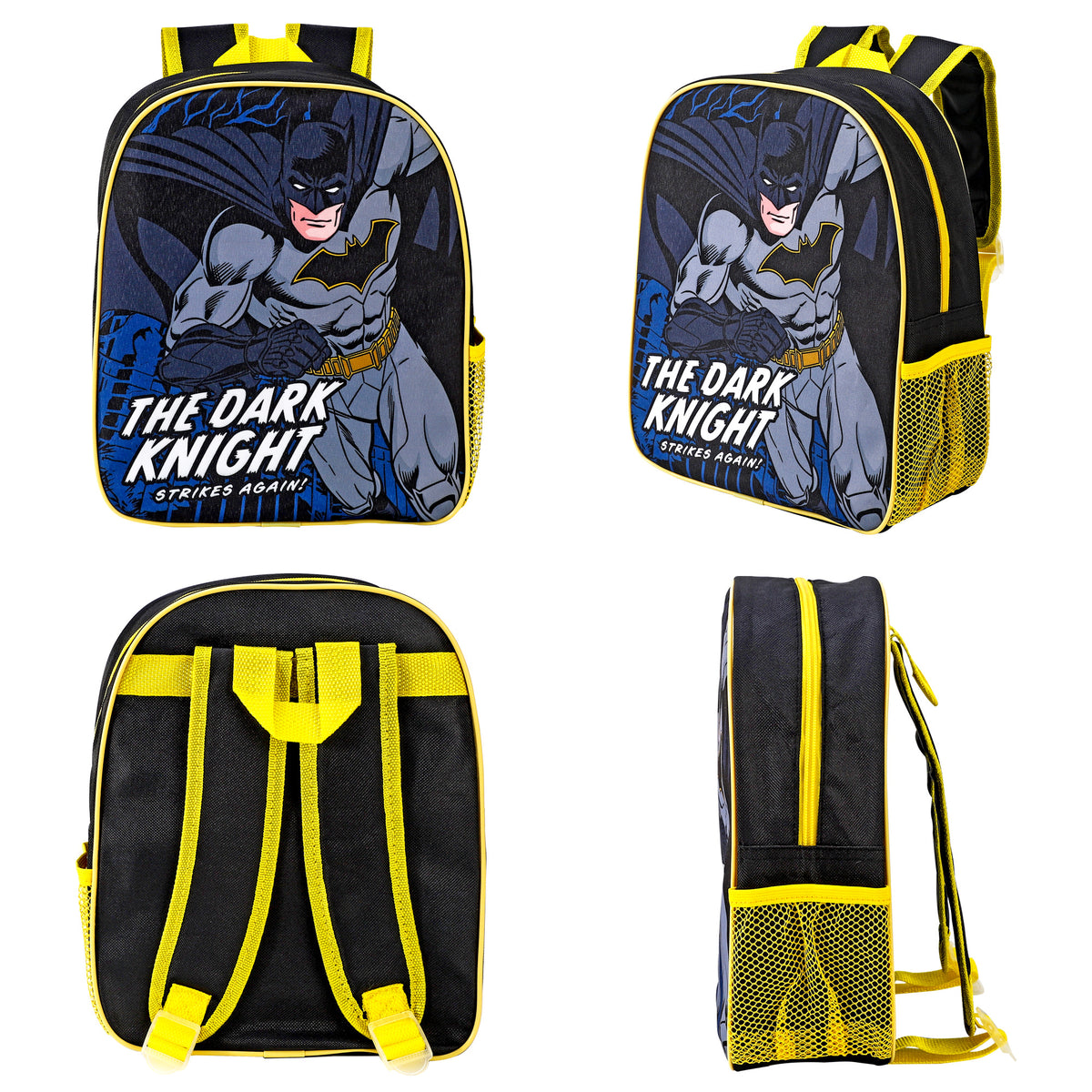 Batman Rucksack Kids Batman 'The Dark Knight' Kids Fabric School Backpack - Heroic Style for ...