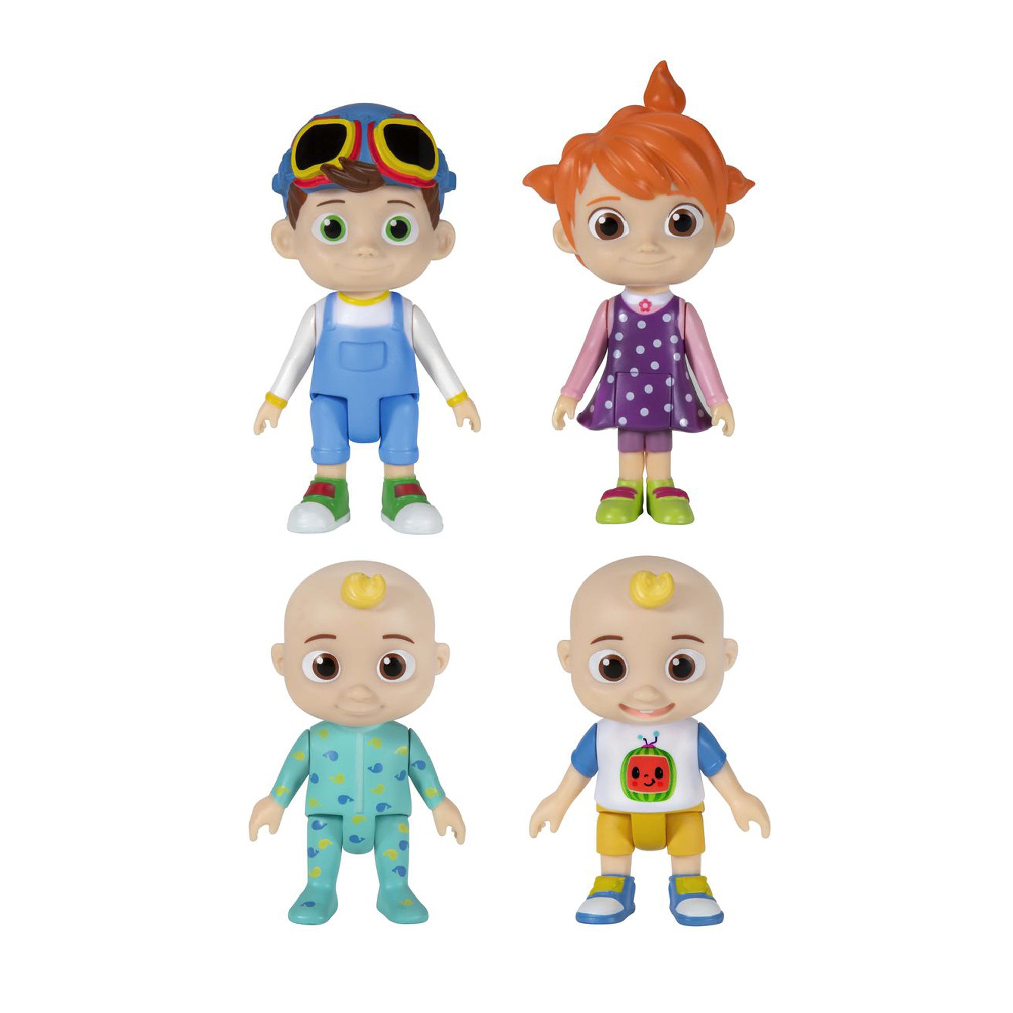 CoComelon Family 4 Figure Playset Pack Family Fun with CoComelon Character Stop